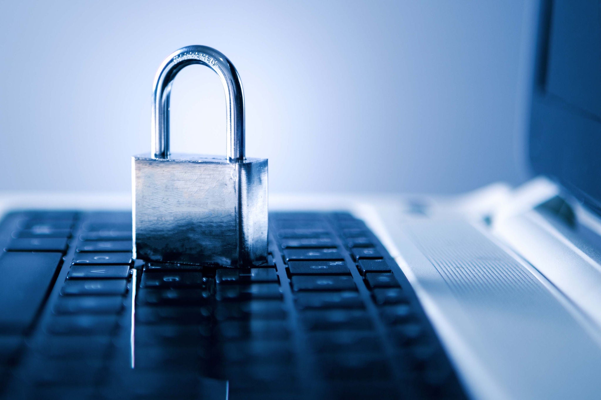 Internet and computer security concept.