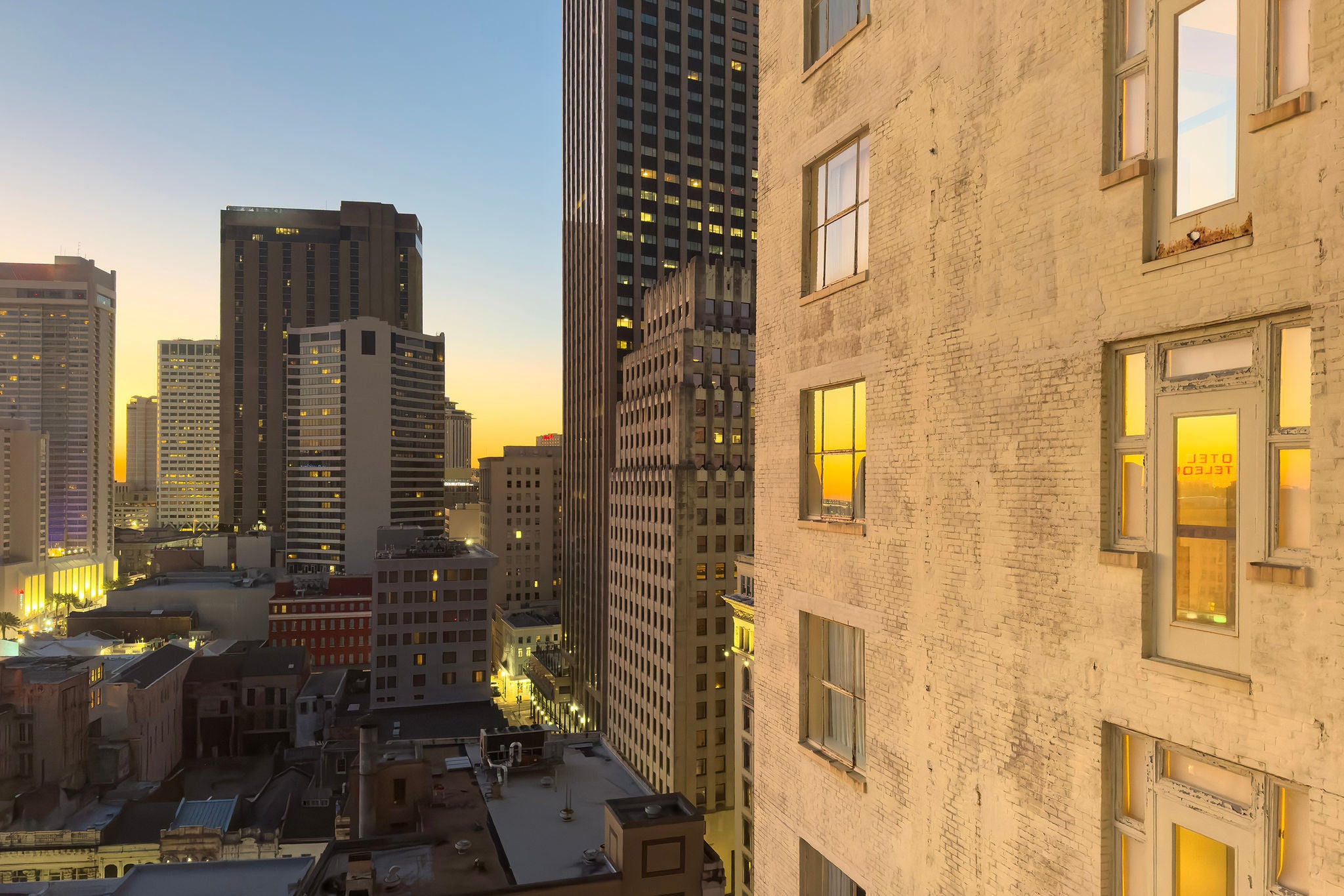 New Orleans Skyline at Sunset