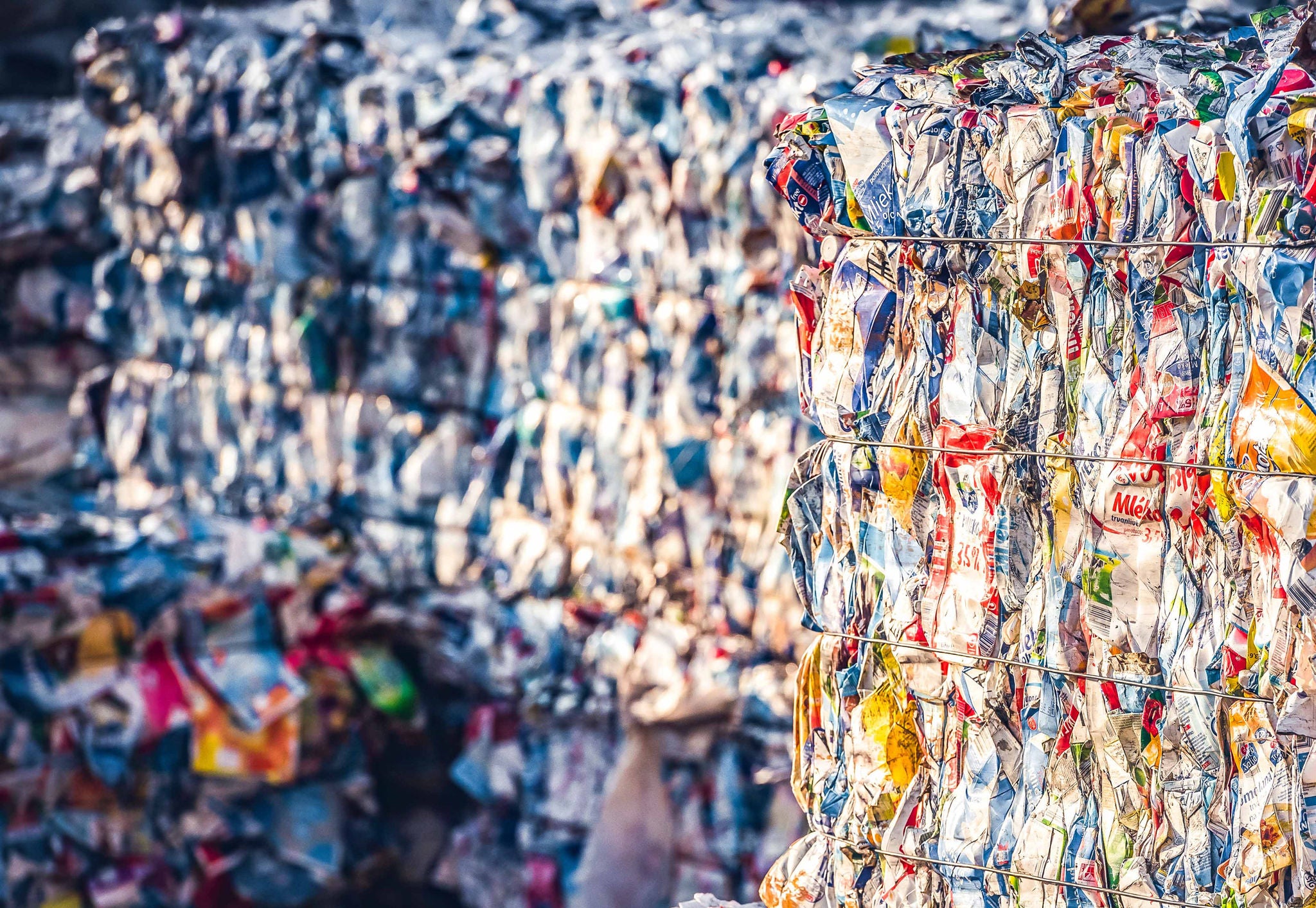 Recycling and storage of waste for further disposal