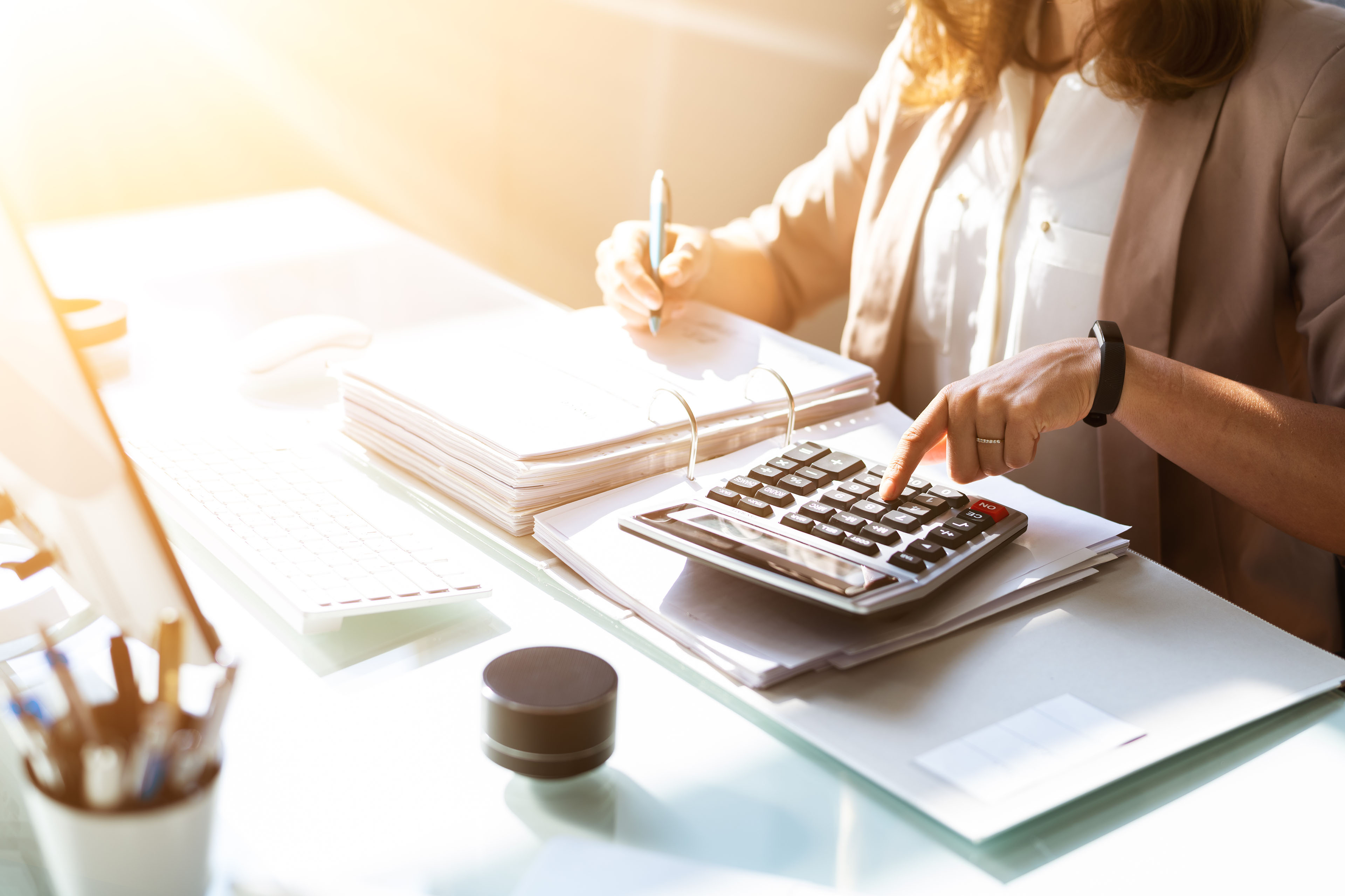 Closeup group businesspeople talk ESG strategies risk management workshop night