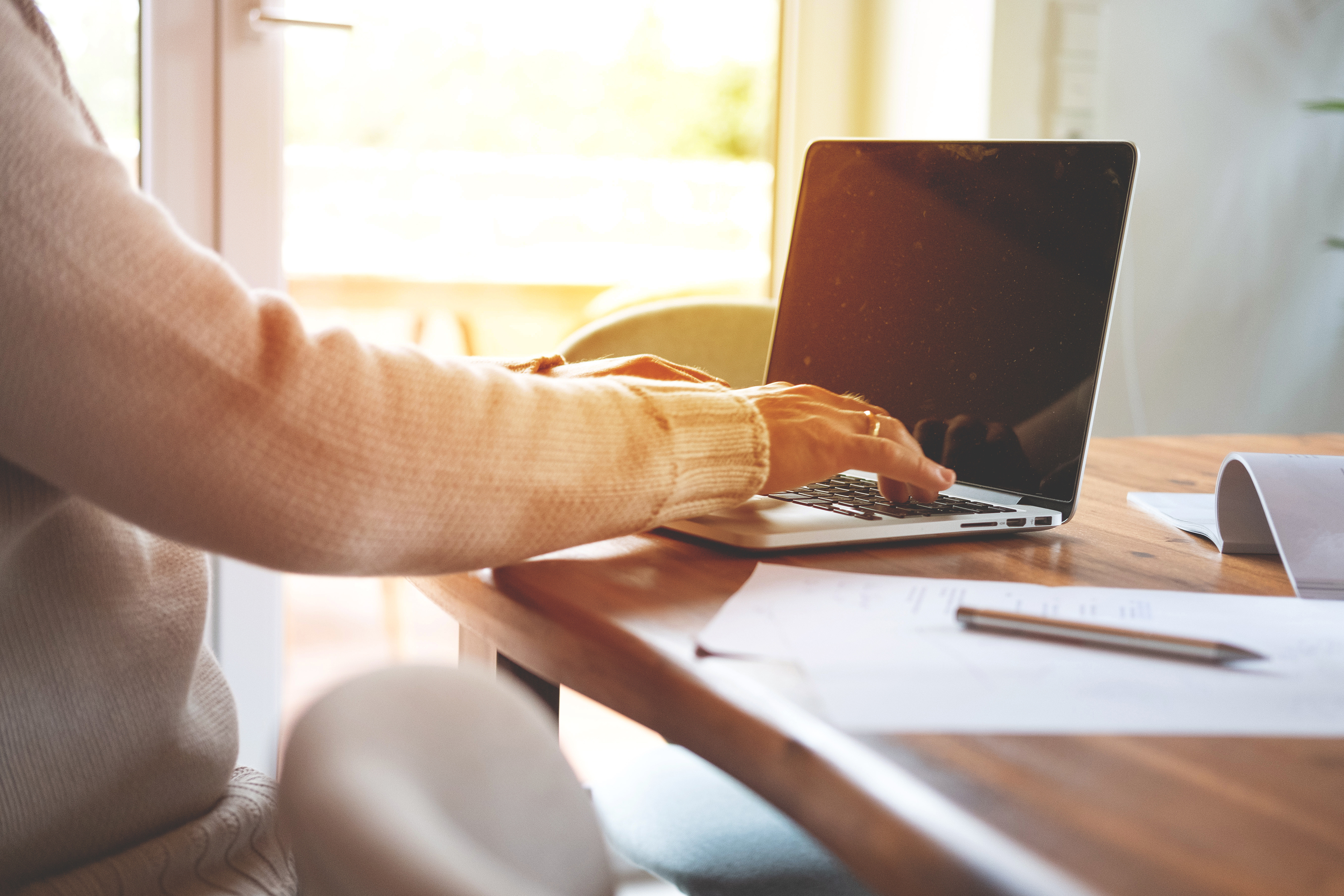 Business man, presentation and monitor in boardroom 