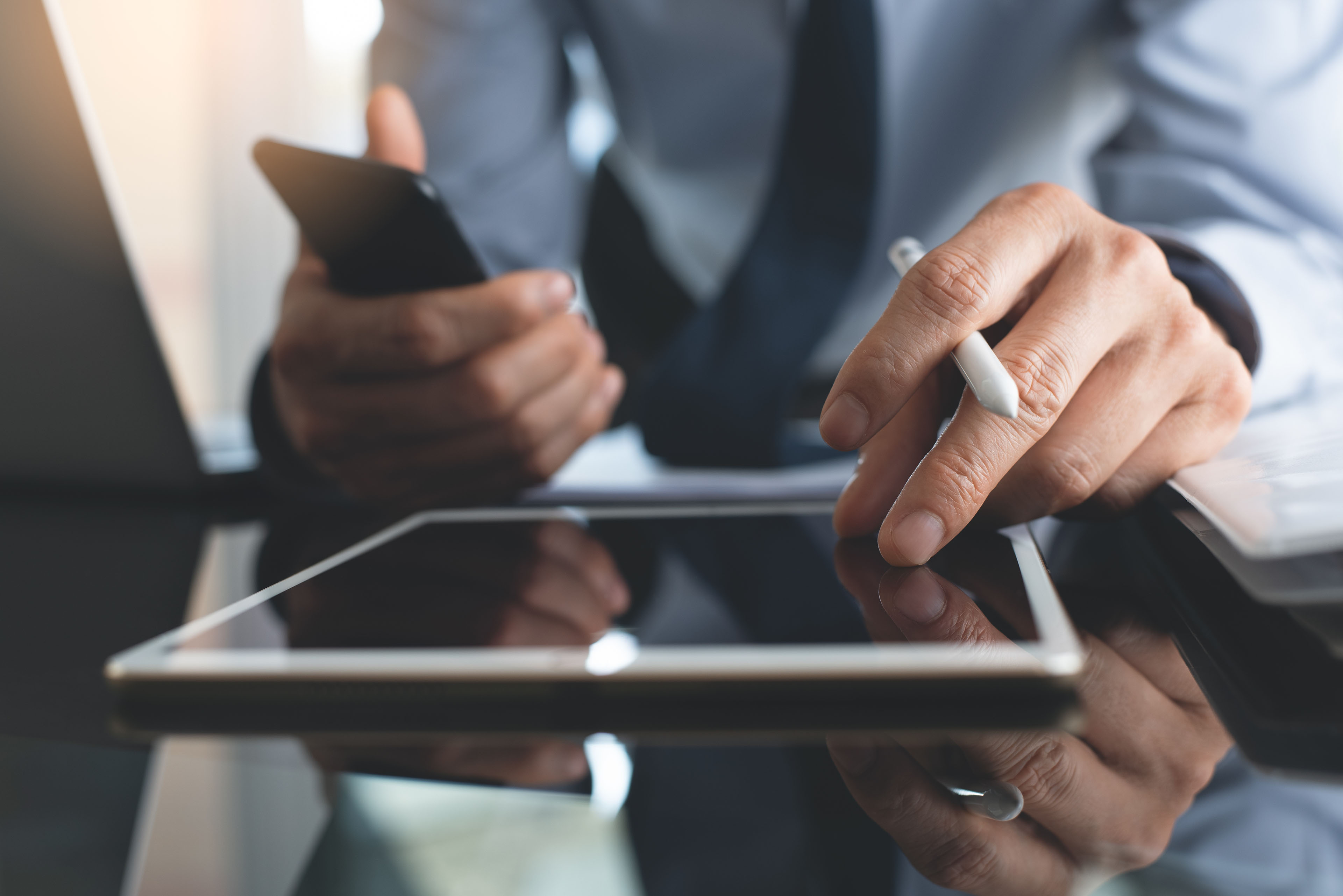 Business and technology concept